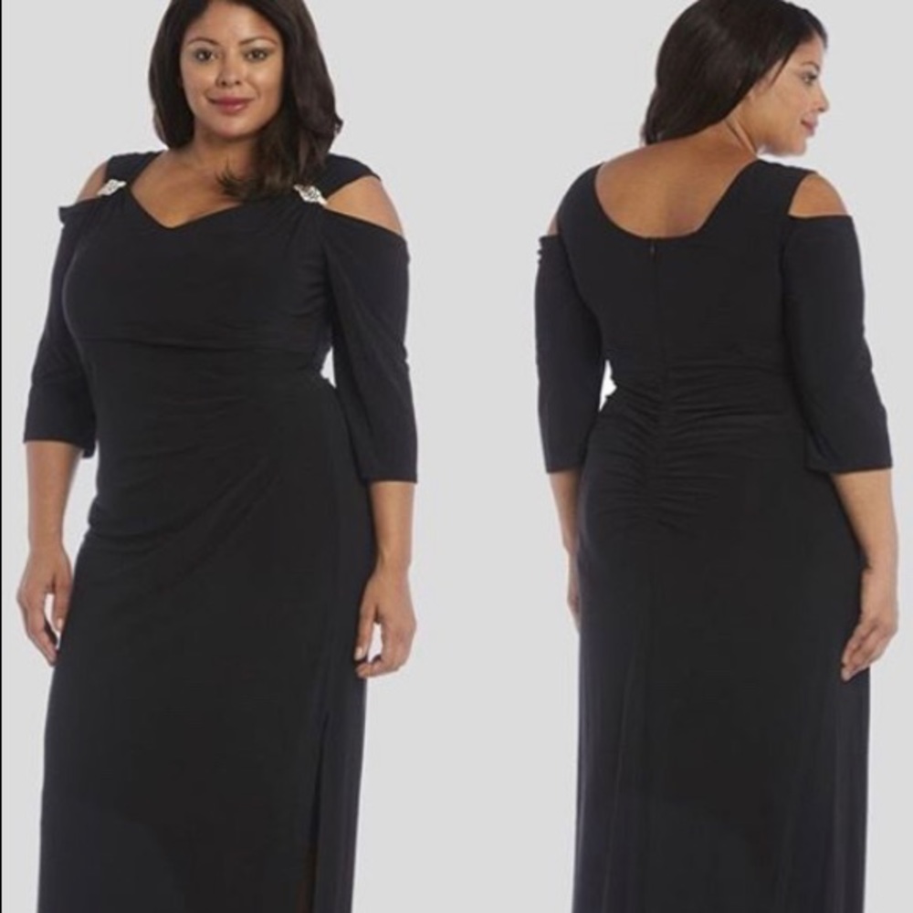 Beautiful Cold Shoulder Long Dress Sz. 20 W